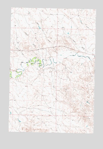 Black John Coulee, MT USGS Topographic Map