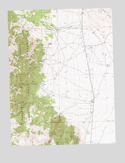 Silver Canyon, NV USGS Topographic Map