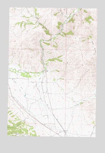 Silver City, MT USGS Topographic Map