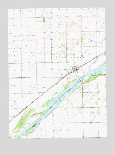 Silver Creek, NE USGS Topographic Map
