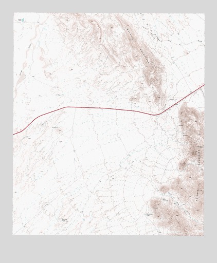 Silver King Canyon, TX USGS Topographic Map