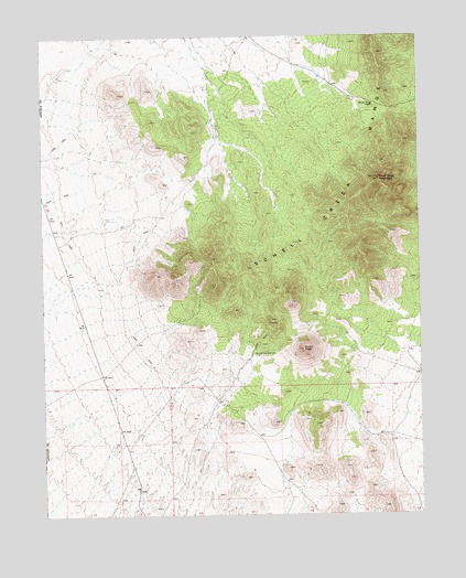 Silver King Mountain, NV USGS Topographic Map