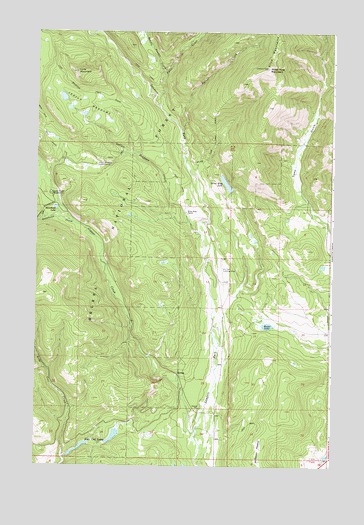 Silver King Mountain, MT USGS Topographic Map