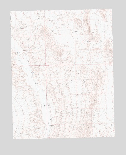 Silver King Mountain SW, NV USGS Topographic Map