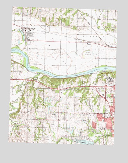Silver Lake, KS USGS Topographic Map