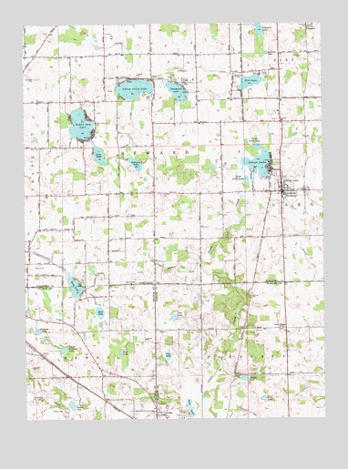 Silver Lake, IN USGS Topographic Map