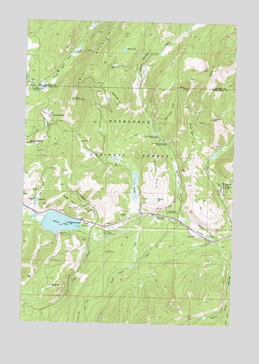 Silver Lake, MT USGS Topographic Map