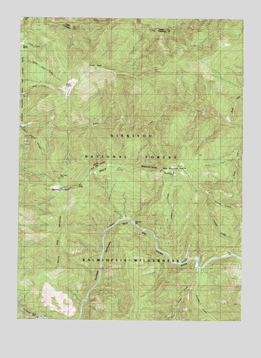Silver Peak, OR USGS Topographic Map