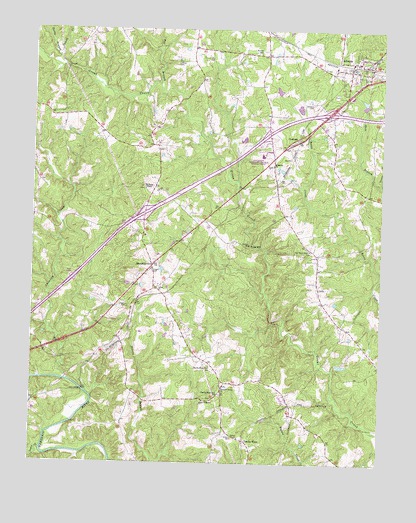 Alberta, VA USGS Topographic Map