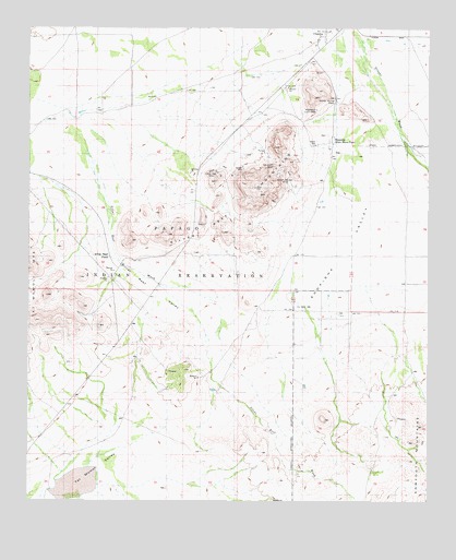 Silver Reef Mountains, AZ USGS Topographic Map