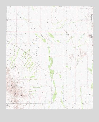 Silver Reef Mountains SE, AZ USGS Topographic Map