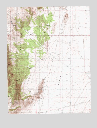 Silverado Mountain, NV USGS Topographic Map