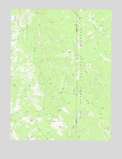 Black Lassic, CA USGS Topographic Map