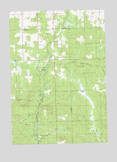 Simes Creek, WI USGS Topographic Map