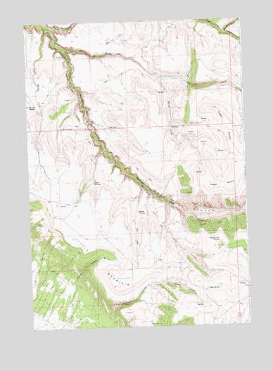 Simmons Canyon, WY USGS Topographic Map