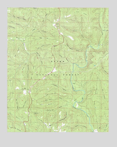 Simpson, AR USGS Topographic Map