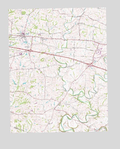 Simpsonville, KY USGS Topographic Map