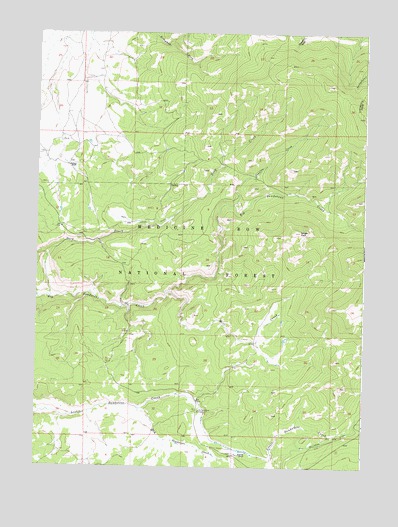 Singer Peak, WY USGS Topographic Map