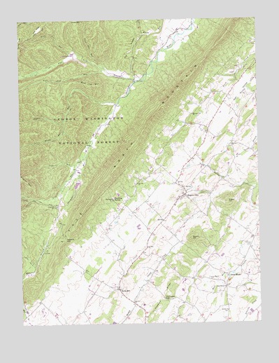 Singers Glen, VA USGS Topographic Map