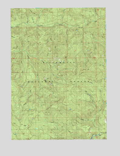 Sinker Mountain, OR USGS Topographic Map