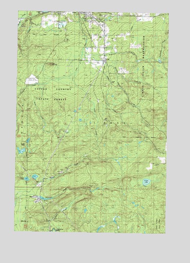 Alberta, MI USGS Topographic Map