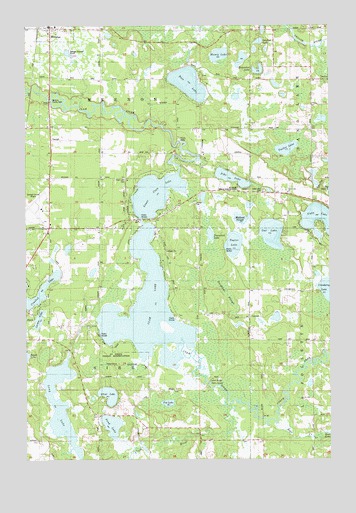 Siren East, WI USGS Topographic Map