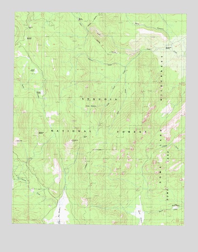 Sirretta Peak, CA USGS Topographic Map