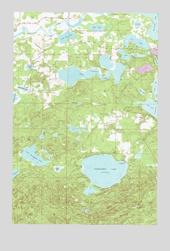 Siseebakwet Lake, MN USGS Topographic Map