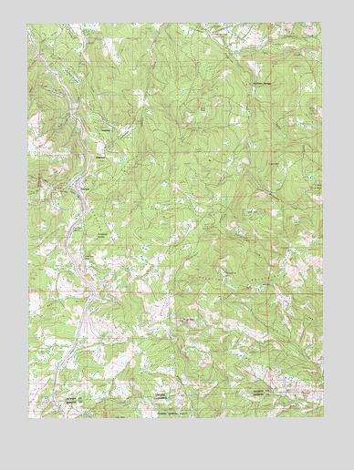 Siskiyou Pass, OR USGS Topographic Map