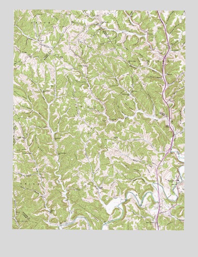 Sissonville, WV USGS Topographic Map