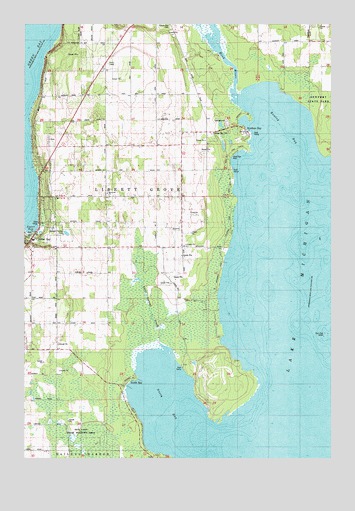 Sister Bay, WI USGS Topographic Map