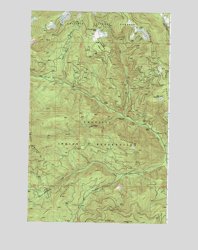 Sitdown Mountain, WA USGS Topographic Map