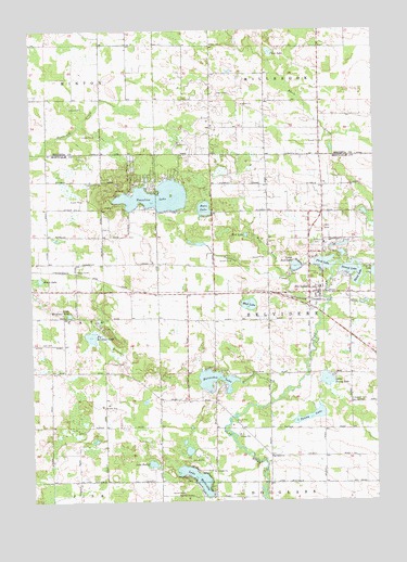 Six Lakes, MI USGS Topographic Map