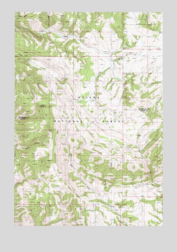 Sixmile Mountain, MT USGS Topographic Map