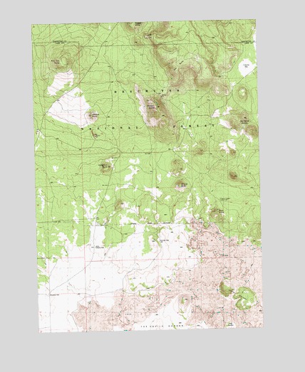 Sixteen Butte, OR USGS Topographic Map