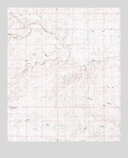 Sixteenmile Draw West, NM USGS Topographic Map