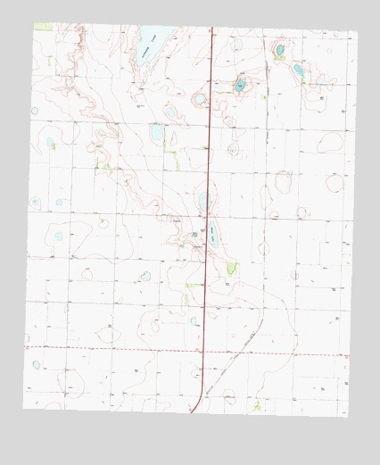 Skeen Lake, TX USGS Topographic Map