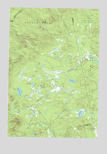 Skinner, ME USGS Topographic Map