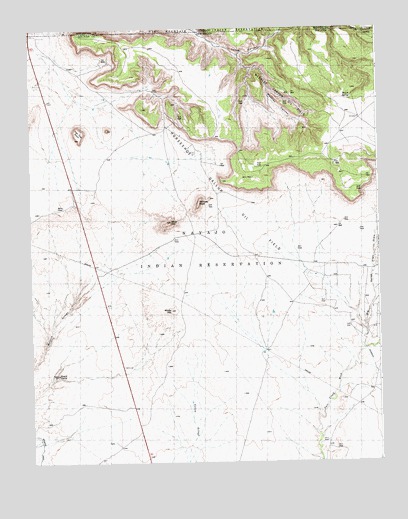 Skinney Rock, NM USGS Topographic Map