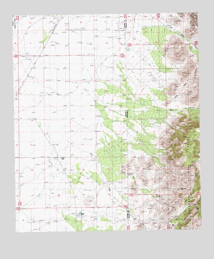 Skull Canyon, NM USGS Topographic Map
