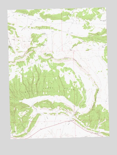 Skull Creek, CO USGS Topographic Map