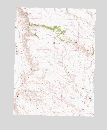 Skull Creek Butte, OR USGS Topographic Map