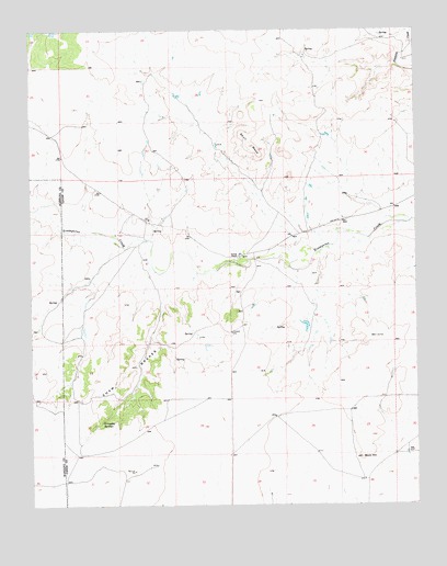 Skull Mesa, NM USGS Topographic Map