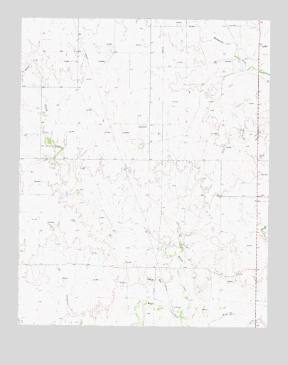 Skunk Creek, TX USGS Topographic Map