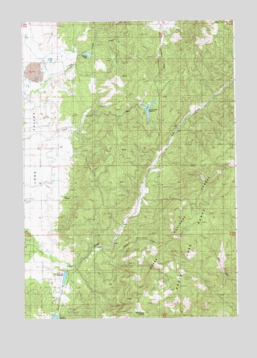 Skunk Creek Summit, ID USGS Topographic Map