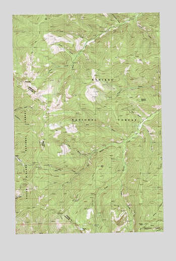 Black Peak, MT USGS Topographic Map