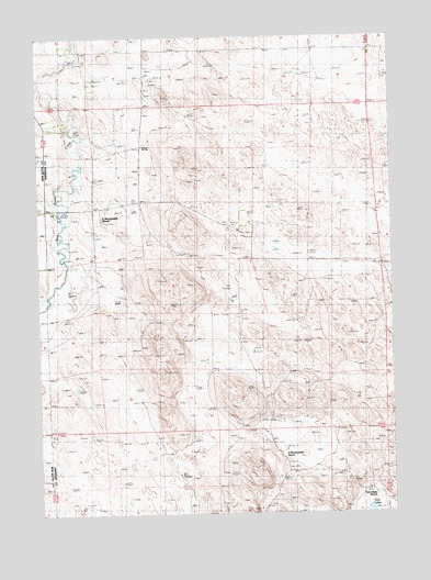 Skunk Lake SW, NE USGS Topographic Map
