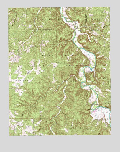 Slabtown Spring, MO USGS Topographic Map