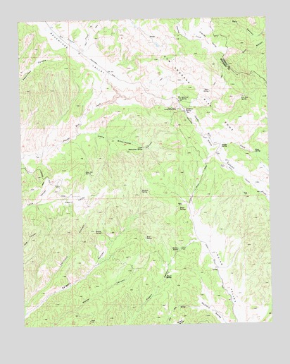 Slack Canyon, CA USGS Topographic Map