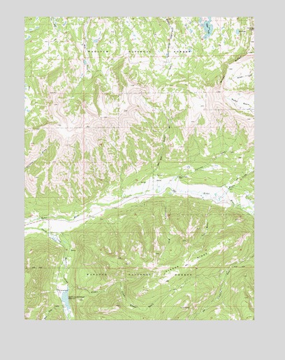 Slader Basin, UT USGS Topographic Map